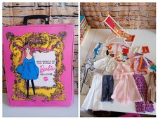 Valigetta The World Of Barbie Vintage Mattel 1968 Con Vestiti E Accessori Barbie