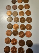 2 Pfennig Münzen BRD 31 ST unterschiedlicher Zustand