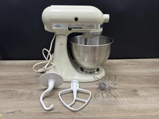 Vintage KitchenAid Hobart Classic Tilt Head Model K45SS Beige Stand Mixer