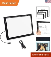 A4 LED Light Box with Touch Dimmer – 5 Level Brightness & Lock Feature