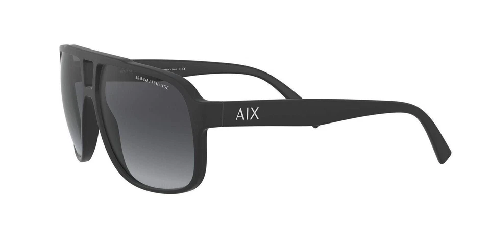 A|X ARMANI EXCHANGE мужчин AX4104S прямоугольные солнцезащитные очки, черный/серый градиент - Изображение 3 из 4
