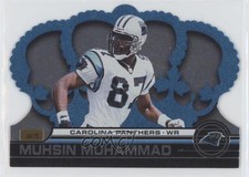2001 Pacific Crown Royale Platinum Blue 14/75 Muhsin Muhammad #28 wo2