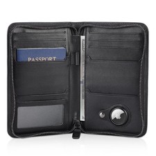 Polare Full Grain Leather Passport Holder Cover Case for Men RFID Blocking Tr...