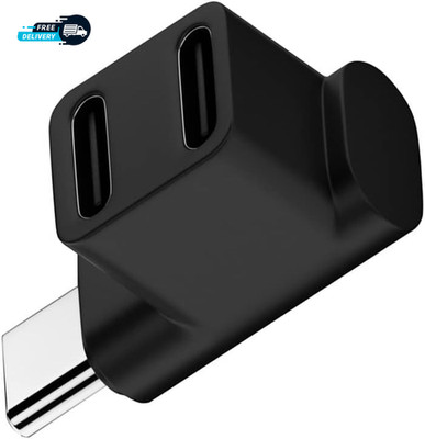 10Gbps USB3.0 Type C Male to Dual Female Power Data Splitter Adapter