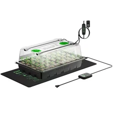 40-Cell Indoor Seed Starter Kit with 1 Set of LED Lights, 10 In. X 20.75 In. See