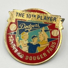 VTG 1992 LA Dodgers Stadium 30th Anniversary Pin Unocal 76 10th Player Enamel