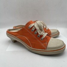 Vintage Y2K Chinese laundry orange sneaker heels tennis shoes Women s Lace Up 7