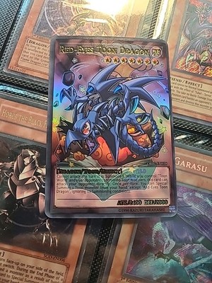 Red Eyes Toon Dragon Cards ACG Yugioh! 
