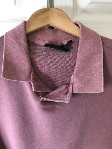 No Boundaries NEW Men's LARGE Oversize French Terry Polo Shirt SALMON PINK. - Picture 21 of 24