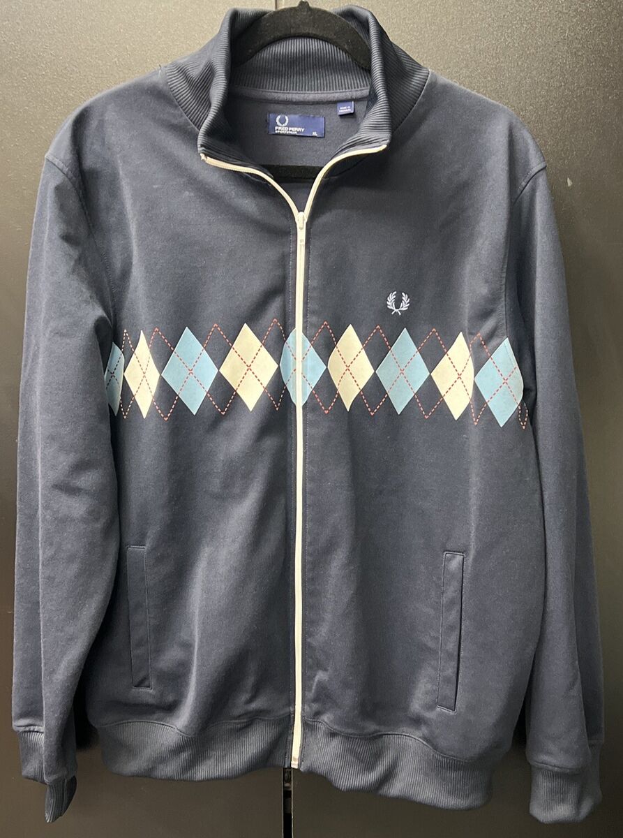 Vintage Fred Perry Mens Track Jacket Size XL Blue Navy Vintage Fred Perry Mens Track Jacket Size XL Blue Navy
