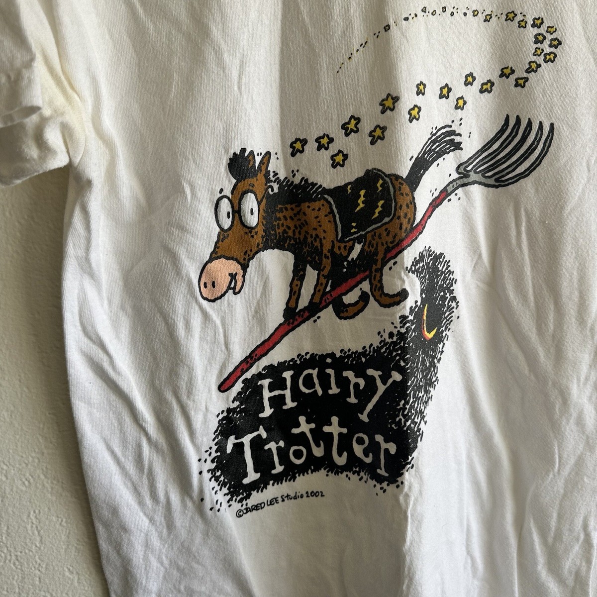 VTG JARED LEE STUDIO HORSE ART 2002 T-SHIRT White SIZE S Harry
