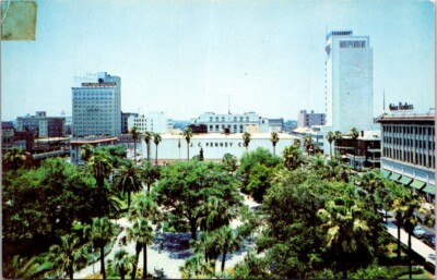 Jacksonville FL Florida Hemming Park Cohen Brothers J C Penney Vintage Postcard