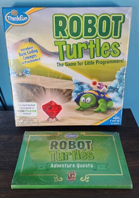 Robot Turtles Game for Little Programmers Thinkfun - New With Adventure Quests