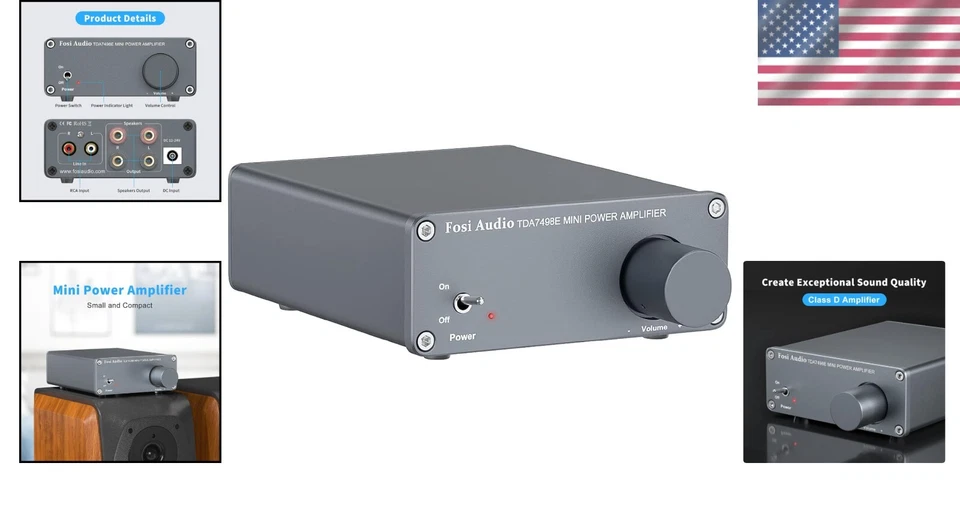 Aluminum 160W x2 Car Integrated Audio Amplifier - Optimize Your Sound Experience - Image 2 of 4