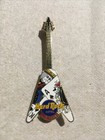 Hard Rock Hotel Cafe Las Vegas Poker King and Ace of Spades V Guitar Pin 1990s