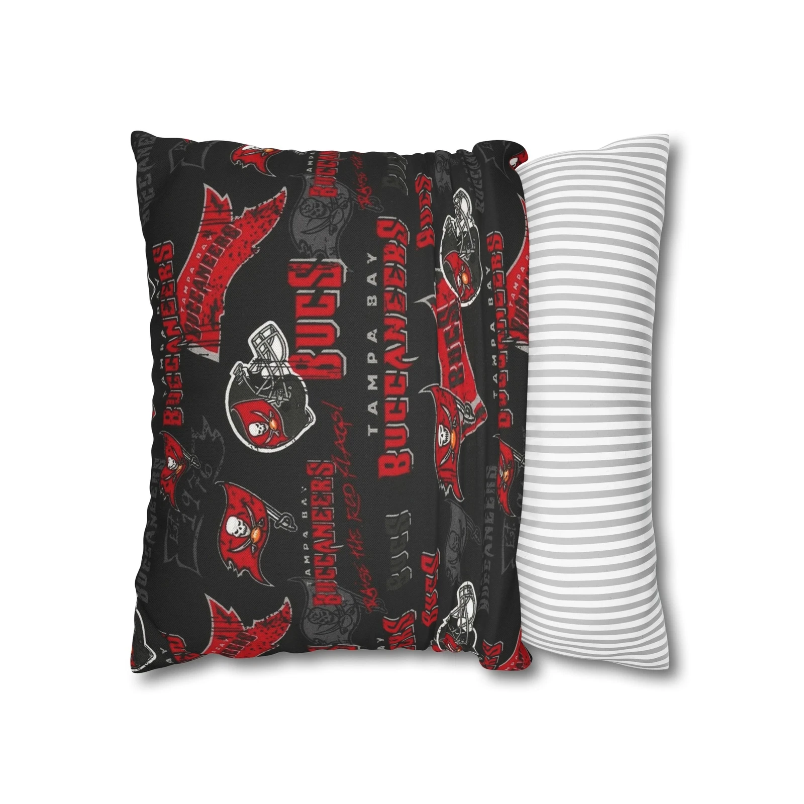 Tampa Bay Buccaneers Spun Polyester Square Pillowcase