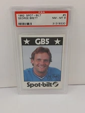 GEORGE BRETT 1982 Spot-Bilt Graded PSA 8
