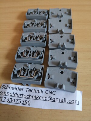 10x WAGO Kontakttechnik Reihenklemme 264-301 grau Klemmenleisten NEU OVP