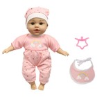 Babypuppe Lisa 30 cm mit Zubehör Puppe Softpuppe Spielbaby Baby Spielzeug Amia