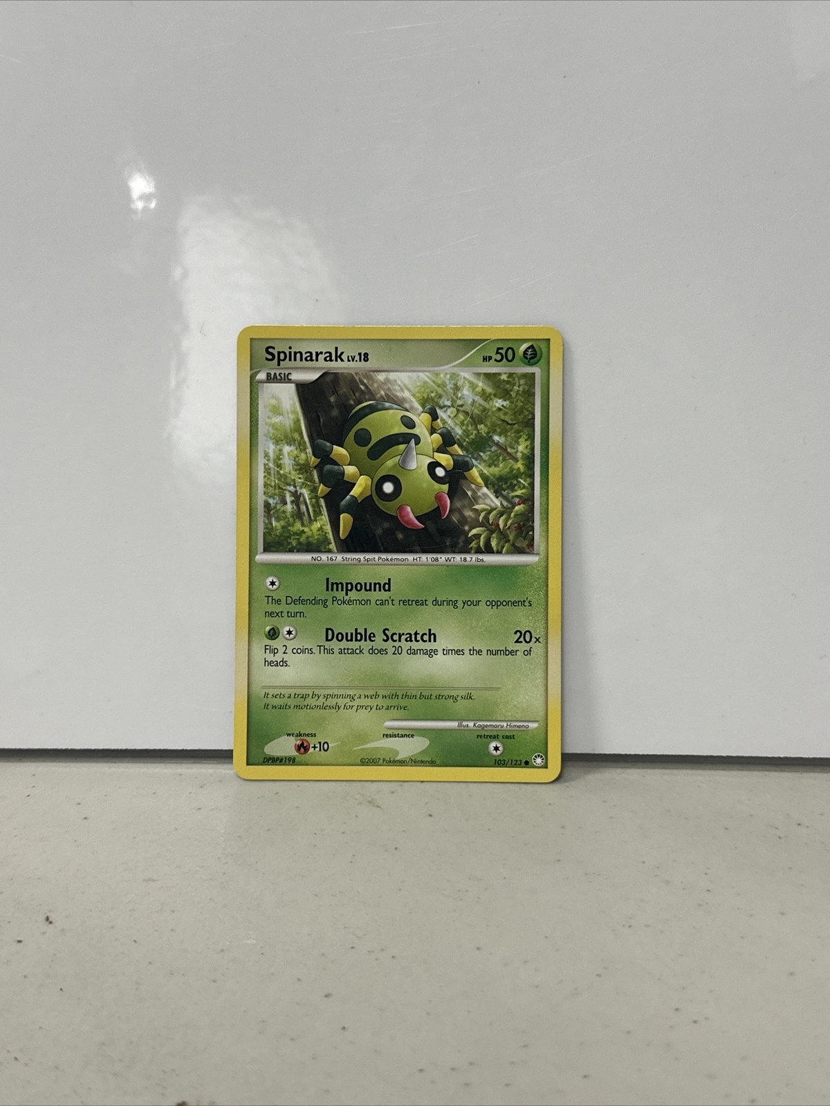 Spinarak 103/123 - Mysterious Treasures - Common - Pokemon Card TCG - NM