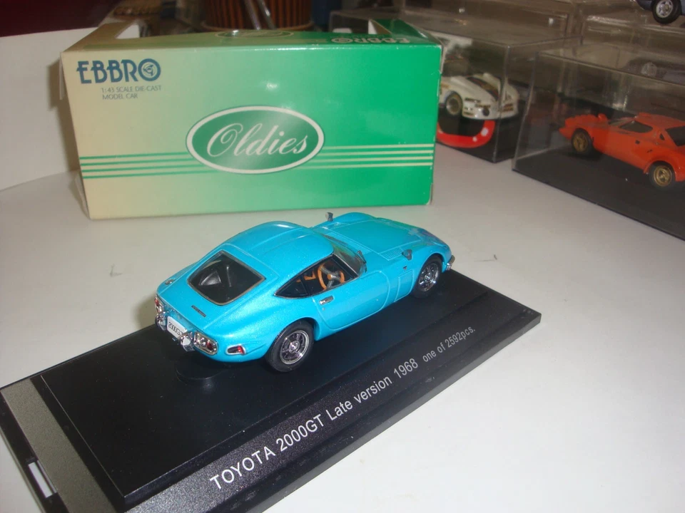 EBBRO- 502- TOYOTA 2000 GT Late version bleue métal 1968 - Photo 2/2
