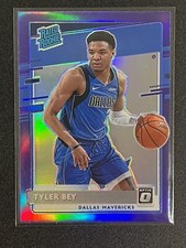 TYLER BEY 2020-21 Donruss Optic PURPLE HOLO PRIZM Rated Rookie #186 Mavericks RC