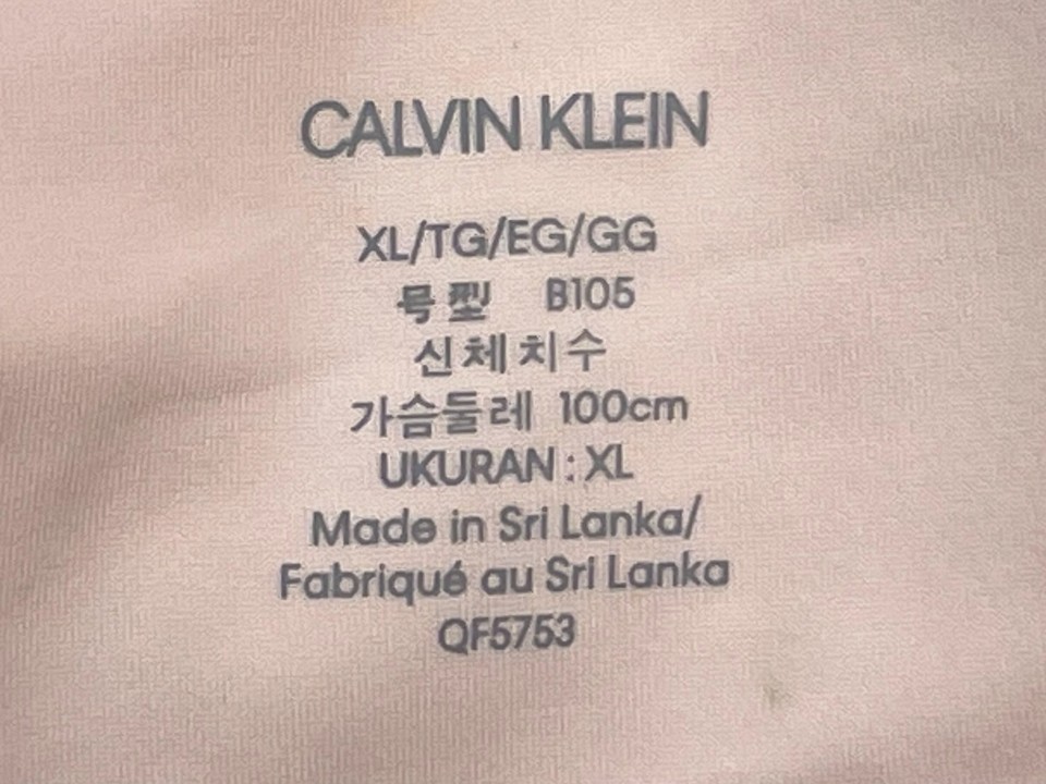 NWT Calvin Klein XL Invisibles Comfort Lightly Lined Triangle Bralette