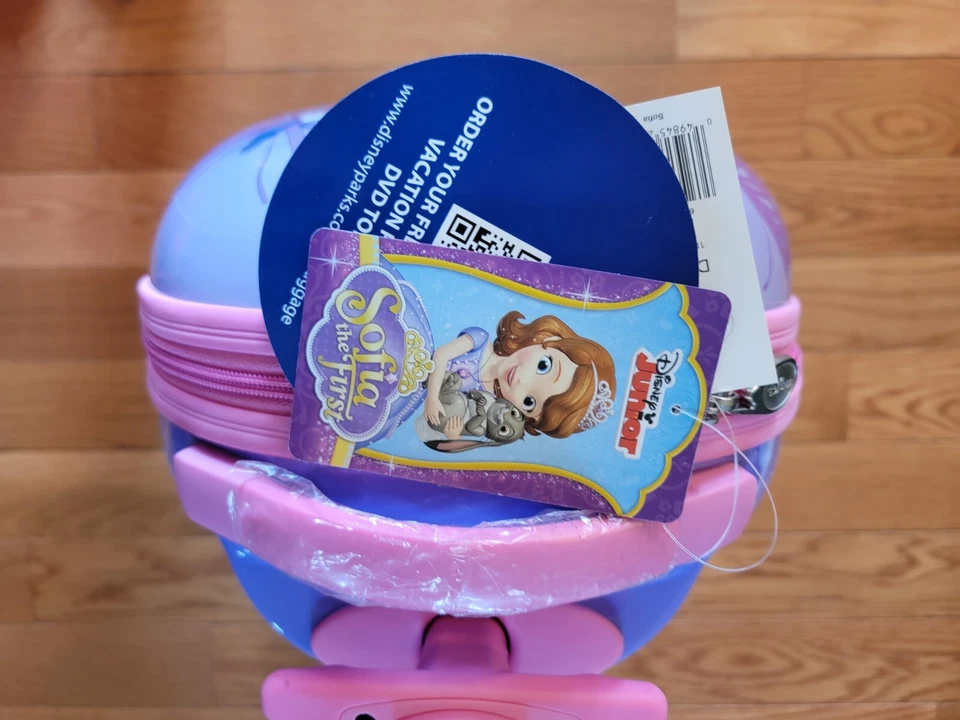 Disney Sofia the First 18" Wheeled Hardside Upright Suitcase travel luggage - Image 4 of 4