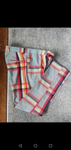 Pantalon de golf homme DJ PLUS taille C36 pouces poches boucles de ceinture - Photo 1/7