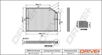 Dr!ve+ DP1110.12.0315 Filter, Innenraumluft FÜR Renault