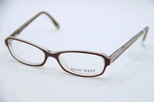 NEW NINE WEST NW5024 223 CRYSTAL BROWN SPARKLE AUTHENTIC DESIGNER EYEGLASSES -