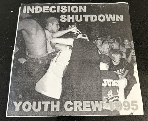 INDECISION/SHUTDOWN split 7inch VINYL NYHC straight edge Back Ta Basics Records - Afbeelding 1 van 4