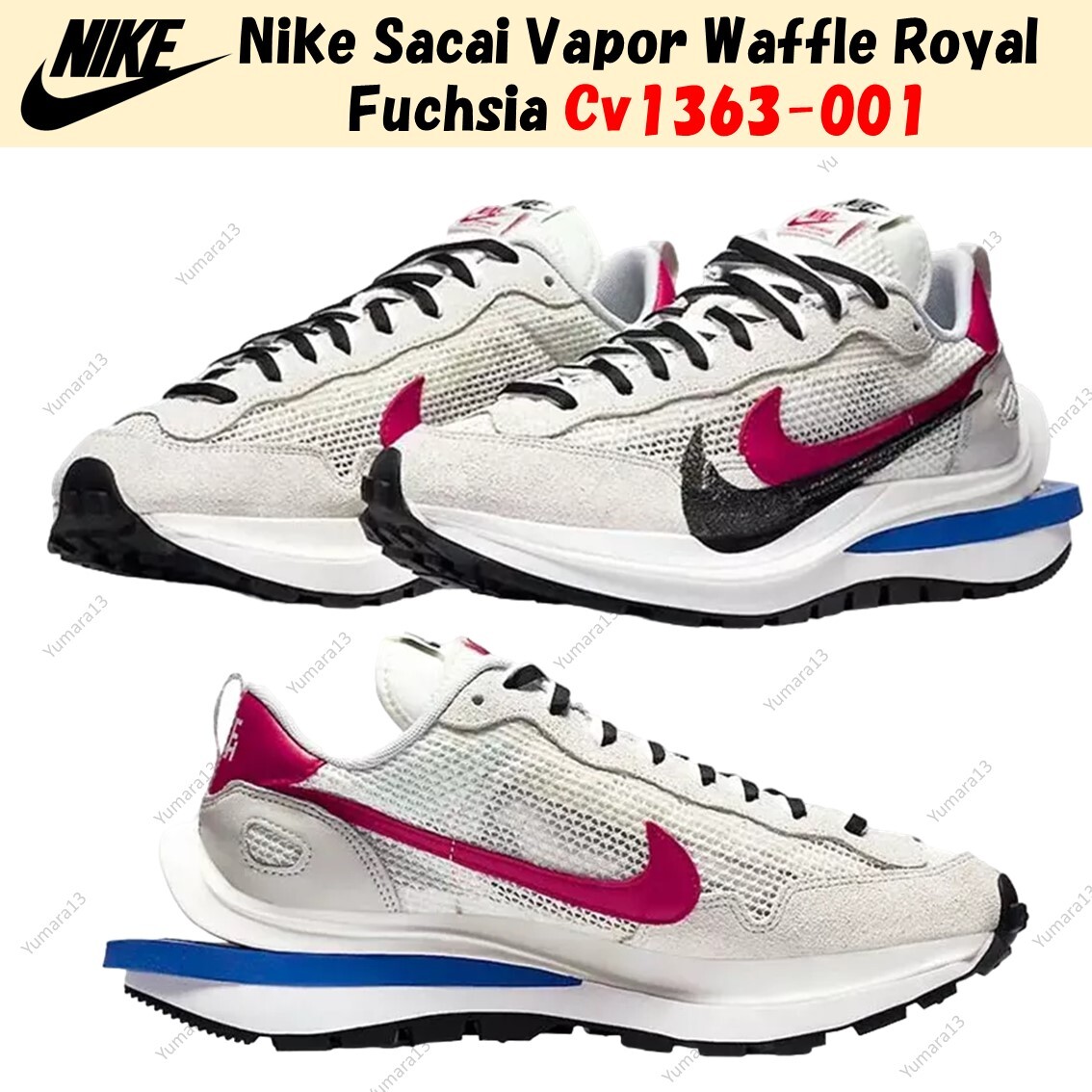 靴 Nike sacai VaporWaffle Black White Nike Vaporwaffle sacai Black White Men's - CV1363-001 - US