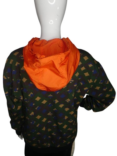 MCM Women's Green Orange Camouflage Hoodie Size M - Picture 4 of 8
