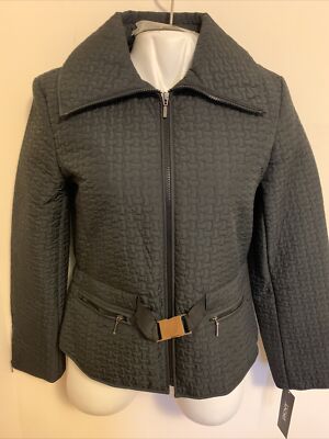 NWT DKNY Women s Puffer Packable Down Jacket Black Color Size Medium.Style 11031