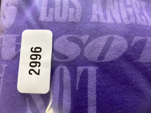NBA LOS ANGELES LAKERS BASKETBALL PANTS PURPLE Women's L - Picture 9 of 9