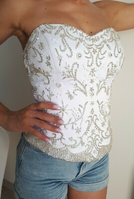 bridal bustier top