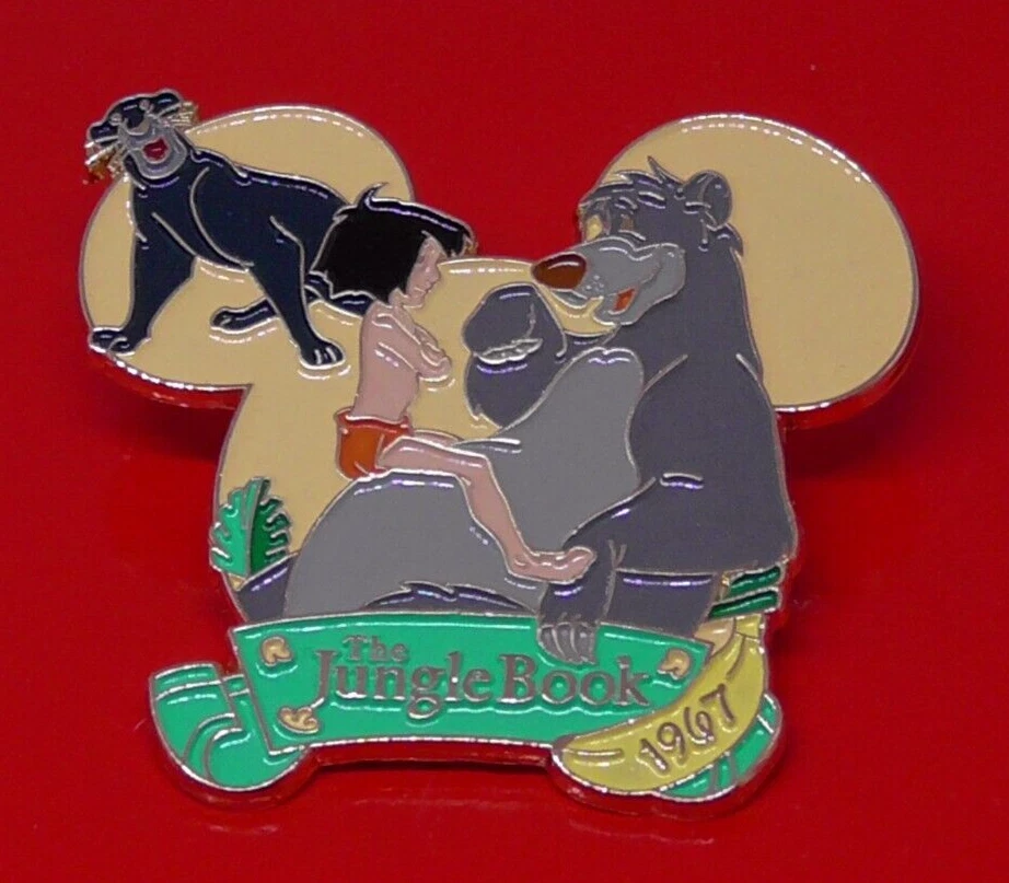 Disney Bradford Exchange Enamel Pin Badge The Jungle Book With Film Facts Card - Image 2 of 4