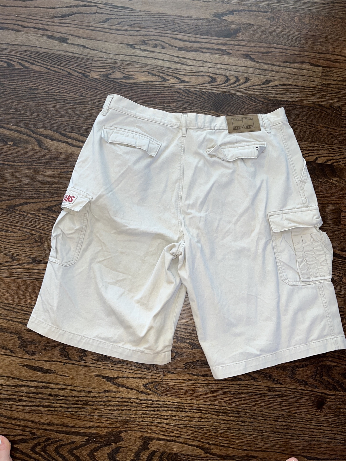 Tommy Hilfiger Jeans Vintage Cargo Shorts Beige Khaki Chinos Mens Waist 39 - View 8