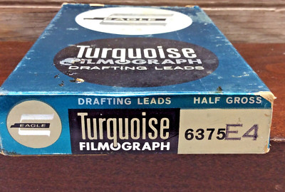 Turquoise Eagle Filmograph Drawing Leads Half Gross 6375-E4 Vtg Box Of 6 Dz NOS