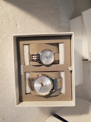 Fossil His Hers Couple Set Diamond Lux 