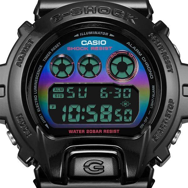 CASIO G-SHOCK DW-6900RGB-1JF Black Virtual Rainbow RGB Men's Watch New in  Box