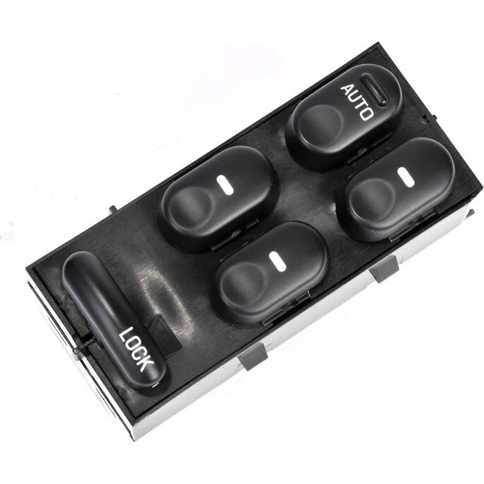 Interruptor de ventana eléctrica Delco GM 19329001 lado izquierdo conductor delantero negro para Buick Foto 3 de 4