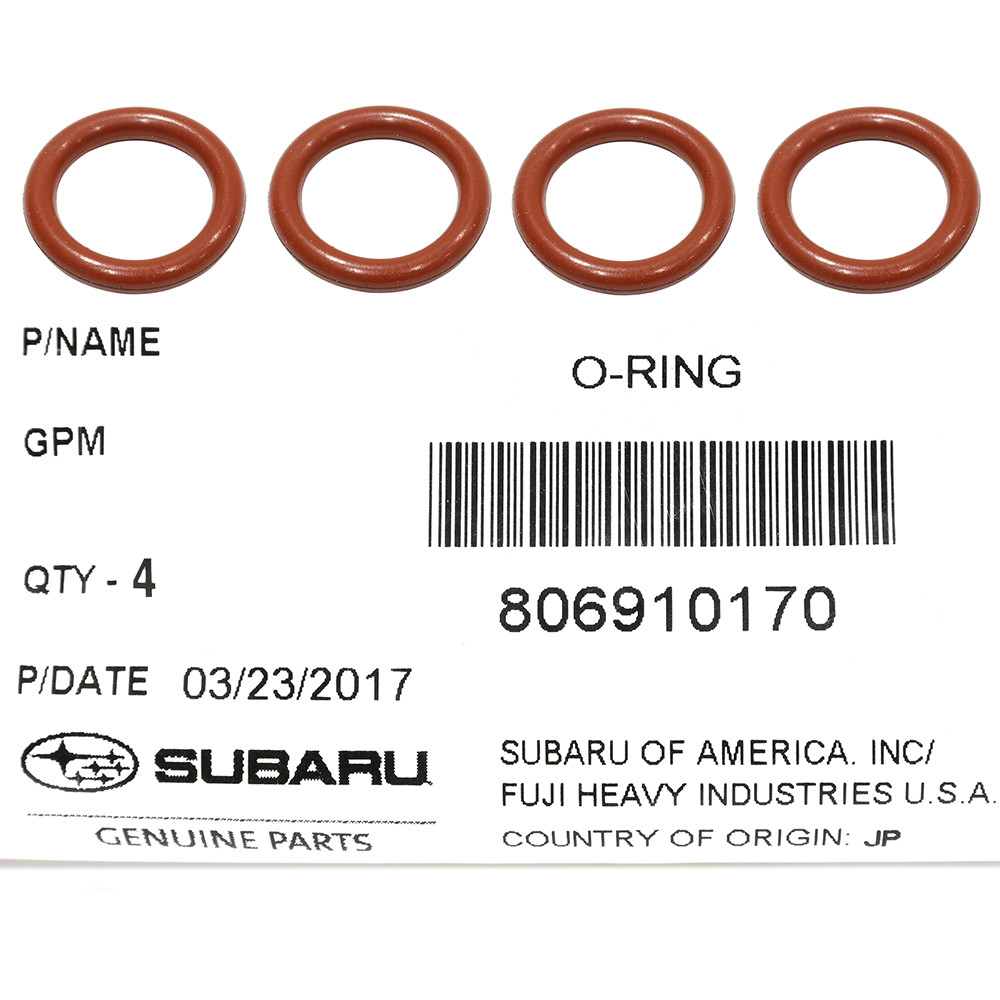 Juego de sellos de tubo de varilla de aceite para Subaru 1985-2021 (N/P 806910170)