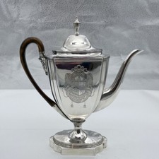 Antique George III Silver Coffee Pot London 1794 Henry Chawner