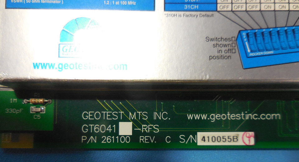 GEOTEST MTS GT6041-RFS 200MHz Scanner Multiplexer | eBay