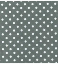 Tessuto Craft In Policotone Stampato - PUNTINI SU GRIGIO
