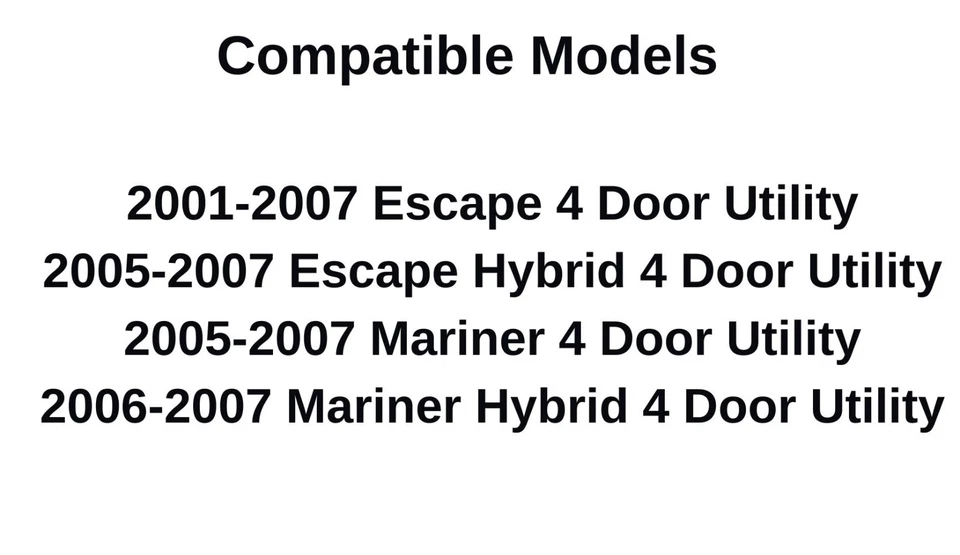 Fits Mercury Mariner & Ford Escape Passenger Right Side Quarter Window Glass Foto 4 de 4