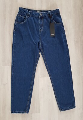 FIRETRAP Gr. 12 Regular MOM JEANS dunkle Waschung INDIGO blau TASCHEN