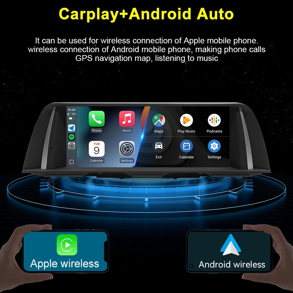 Display schermo multimediale auto 10,25 wireless Carplay BT NBT per BMW Serie 5 F10 F11 foto 3